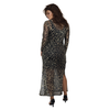 Vestido Midi Tule com Elastano | Estampa Exclusiva BIX.G | Onça