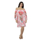 Vestido  Curto Ciganinha Bixugrillo estampado corações