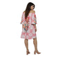 Vestido  Curto Ciganinha Bixugrillo estampado corações