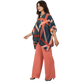 Conjunto Blusa kaftan e Pantalona BIXUGRILLO estampada Belle Rivière