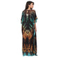 Kaftan vestido longa estampada Noturno