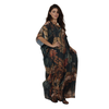 Kaftan Longa Feminina em GGT Toque de Seda | Estampa Exclusiva BIX.G |  Selva Imperial