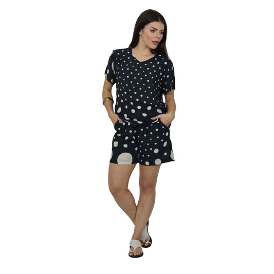 Conjunto de Blusa e Short BIXUGRILLO estampado Póa PeB