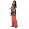 Conjunto Blusa kaftan e Pantalona BIXUGRILLO estampada Belle Rivière