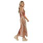 Vestido midi em tule  Bixugrillo estampado fitas