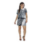 Conjunto de Blusa e Short BIXUGRILLO estampado Listras