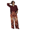 Conjunto 2pçs Camisão e Pantalona BIXUGRILLO estampado Xadrez