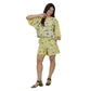 Conjunto de short e Blusa Bixugrillo estampado Margaridas Amarelo