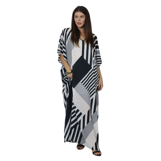 Kaftan Longa estampada Bixugrillo Listras