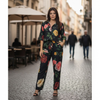 Conjunto Camisão e Calça reta BIXUGRILLO estampada Bloom