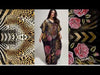 Kaftan vestido longa estampada Tigre