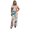 Conjunto Blusa e Pantalona BIXUGRILLO estampada Botânico