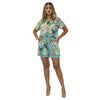 Conjunto de Blusa e Short BIXUGRILLO estampado Verde Aquarela