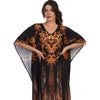 KAFTAN VESTIDO Longo Bixugrillo estampa Golden