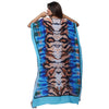 KAFTAN VESTIDO Longo BIXUGRILLO estampada Tigre azul