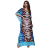 KAFTAN VESTIDO Longo BIXUGRILLO estampada Tigre azul