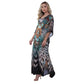 KAFTAN VESTIDO longo BIXUGRILLO malha estampado Tamiris