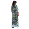 KAFTAN VESTIDO Longo BIXUGRILLO estampada Mandala Green