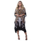 KAFTAN VESTIDO curto BIXUGRILLO estampada Animal print