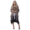 KAFTAN VESTIDO curto BIXUGRILLO estampada Animal print