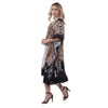 KAFTAN VESTIDO curto BIXUGRILLO estampada Animal print