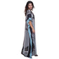 KAFTAN VESTIDO Longo BIXUGRILLO estampada  Blue Chain