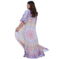 KAFTAN VESTIDO Longo BIXUGRILLO estampada Mandala Solar