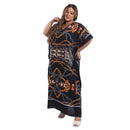 Kaftan Vestido Longo BIXUGRILLO estampada Gucci