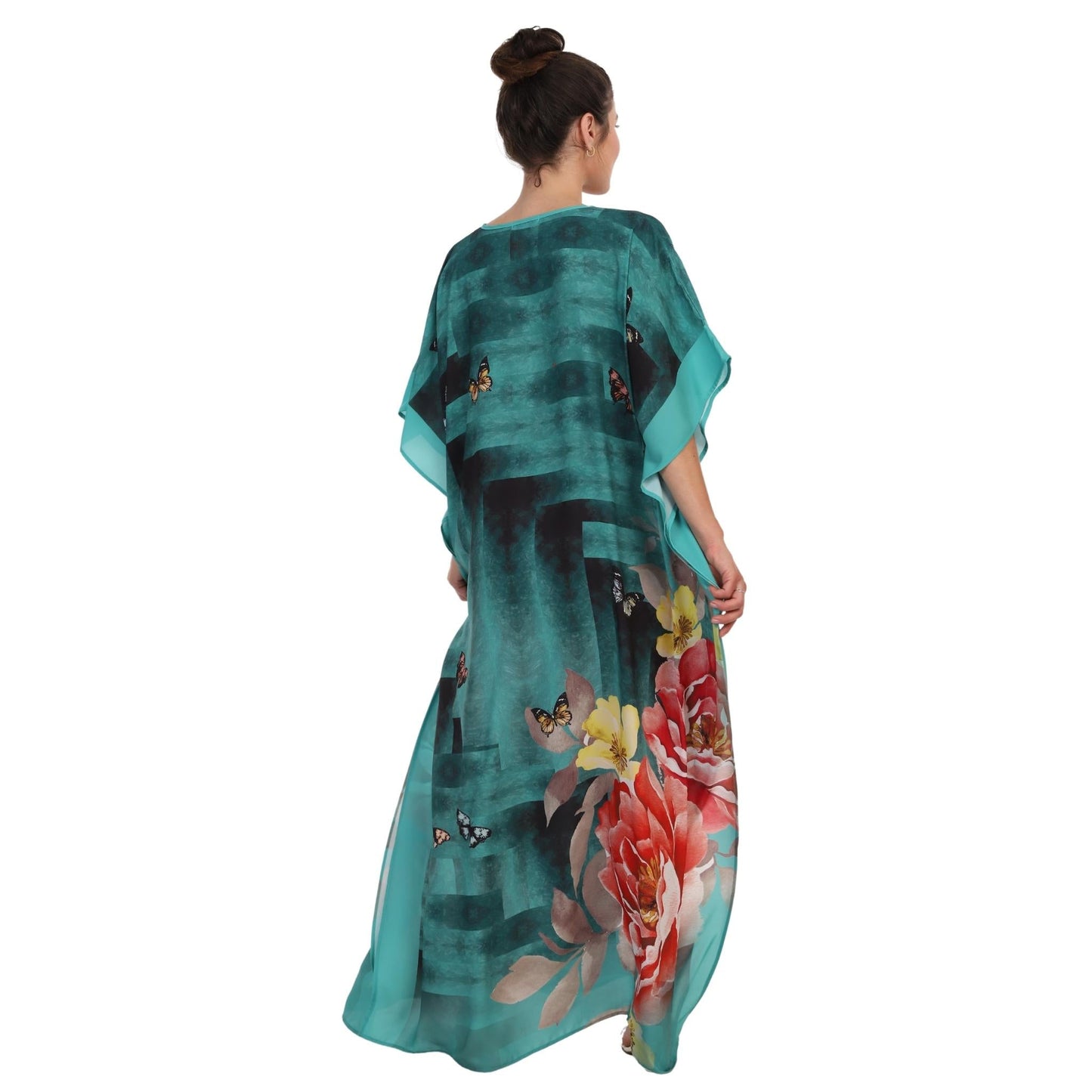Kaftan Vestido Longo BIXUGRILLO estampada Frida
