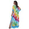 KAFTAN VESTIDO longa BIXUGRILLO estampada tie-dye