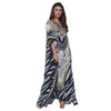 KAFTAN VESTIDO Longo BIXUGRILLO estampada Ébano