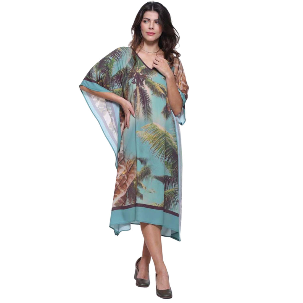 KAFTAN VESTIDO curta BIXUGRILLO estampada Maceió