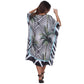 KAFTAN VESTIDO curta BIXUGRILLO estampada Palmeiras òticas