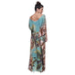 KAFTAN VESTIDO longo malha BIXUGRILLO estampa Animal Beach