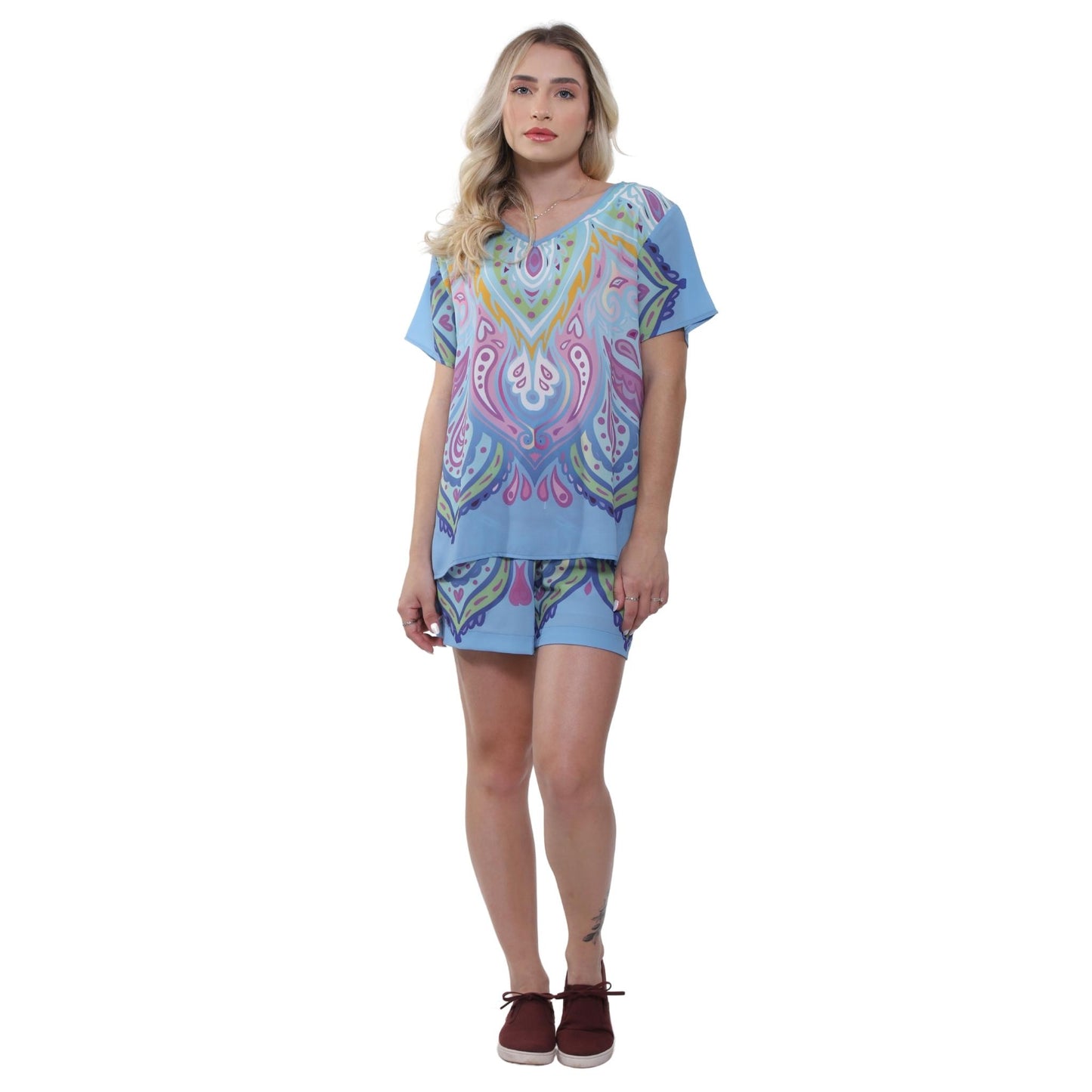 Short BIXUGRILLO estampado Mandala Marrocos