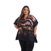 Blusa Kaftan BIXUGRILLO estampada Skin Brown
