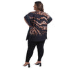Blusa Kaftan BIXUGRILLO estampada Skin Brown