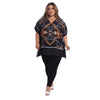 Blusa Kaftan BIXUGRILLO estampada correntes