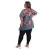 Blusa Kaftan BIXUGRILLO estampada  Arabescos Floral
