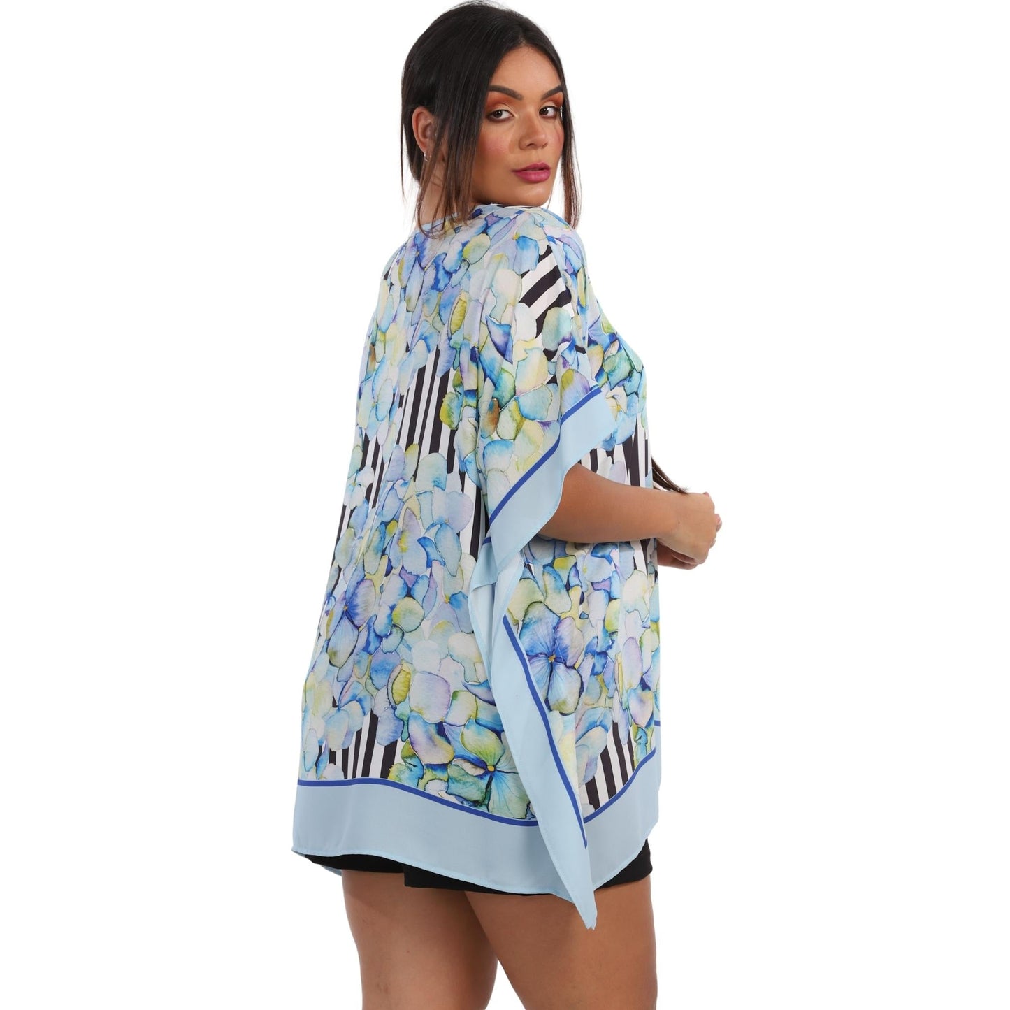 Blusa Kaftan BIXUGRILLO estampada Hortências