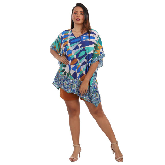 Blusa Kaftan BIXUGRILLO estampada Marroquina