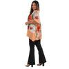 Blusa Kaftan BIXUGRILLO estampada Hibisco Orange