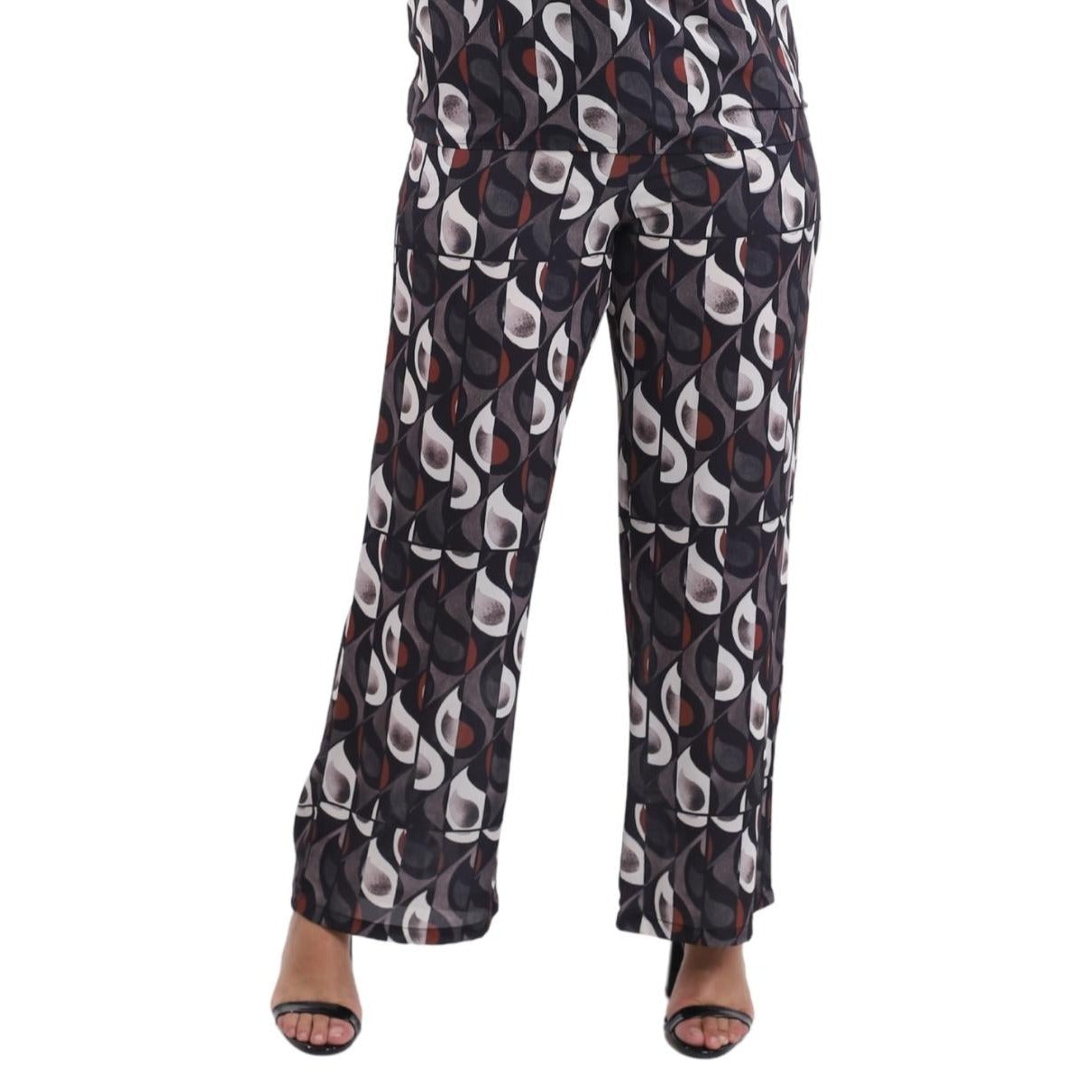 Calça pantalona BIXUGRILLO estampada Gota