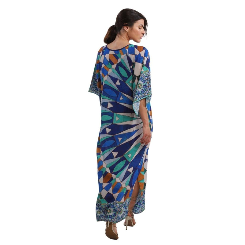 Vestido Midi Kimono BIXUGRILLO estampado Marroquina