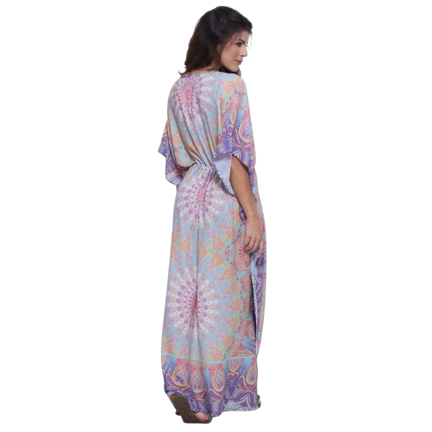 KAFTAN VESTIDO Longo BIXUGRILLO estampada Triade Solar