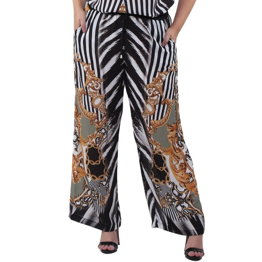 Calça pantalona BIXUGRILLO estampada Catedral