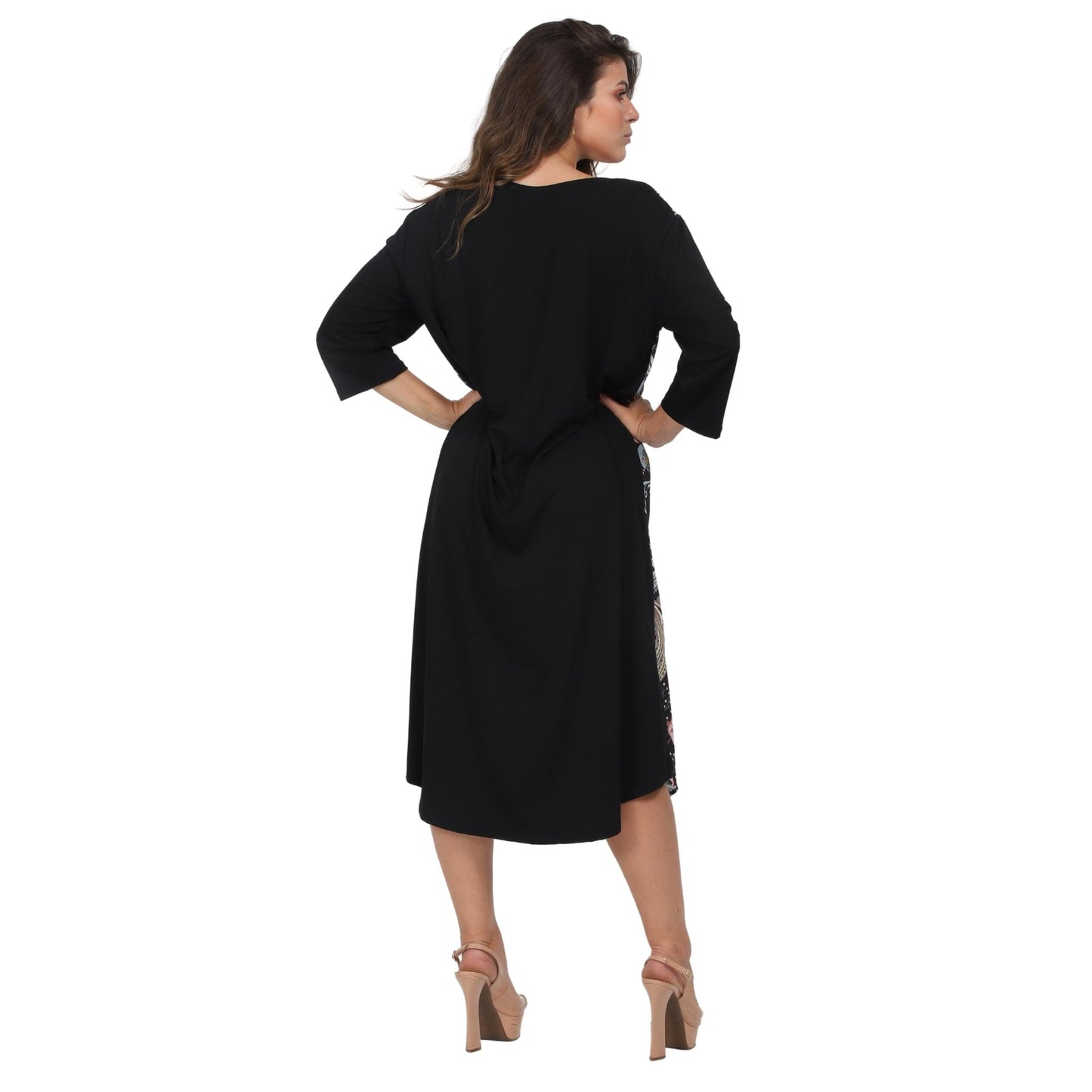 Vestido Midi estampa cashemere