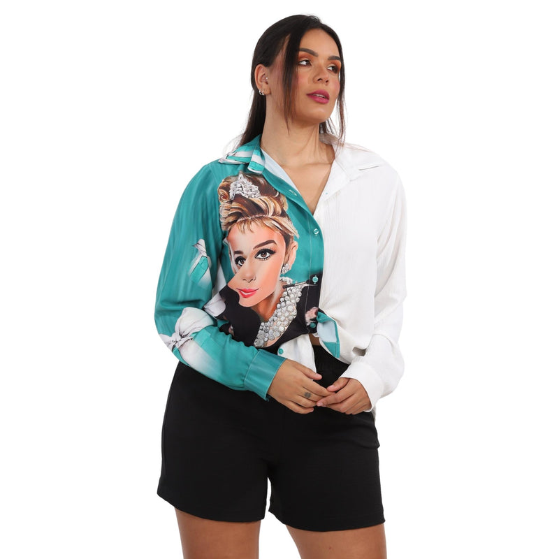 Camisa manga longa BIXUGRILLO estampada Bonequinha de Luxo