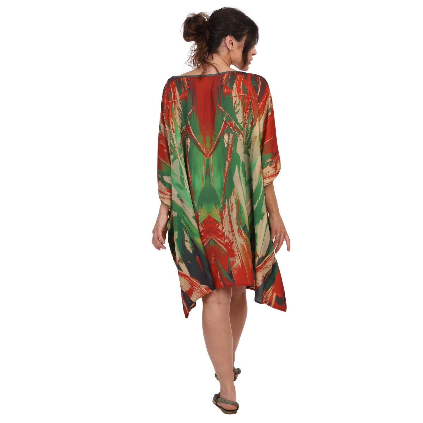 BLUSA KAFTAN curto BIXUGRILLO estampa cana