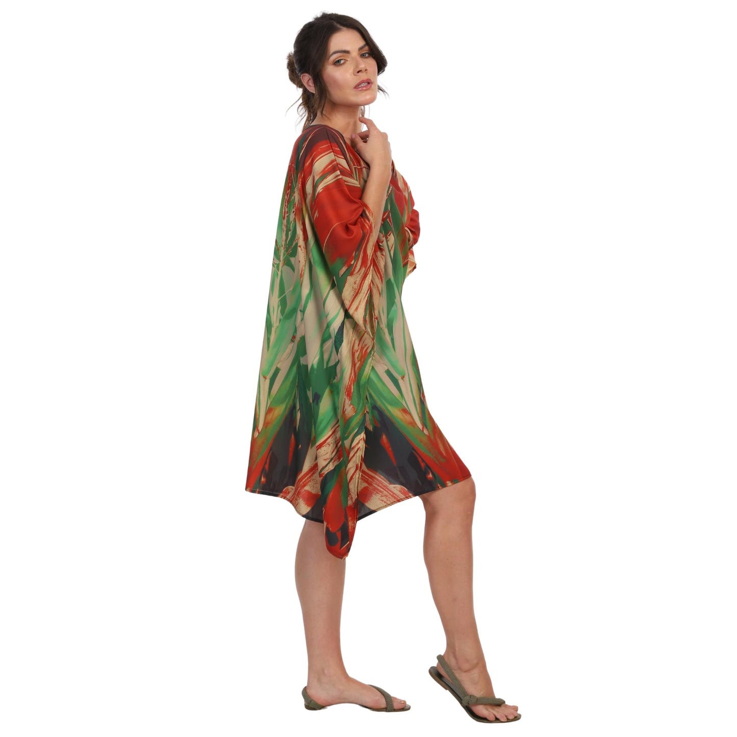 BLUSA KAFTAN curto BIXUGRILLO estampa cana